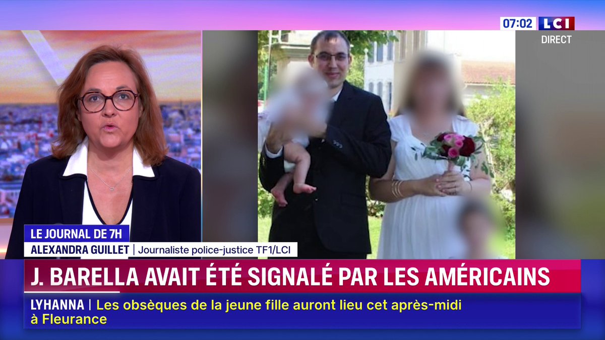 🔴 Affaire Lyhanna : nouvelles révélations troublantes au sujet de Jérôme Barella, il avait été signalé à la police française par l'organisme américain de lutte contre la pédocriminalité 📺 alexandra guillet dans le journal de Laurène Barrière-Tallerie | La Matinale LCI | Guillaume Cérin ⬇️
