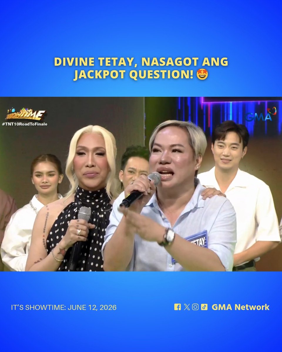#ItsShowtime #Highlights: Ang napanalunang ₱100,000 jackpot, ibibigay lahat ni Divine Tetay sa Angat Buhay Foundation! 🥹🩷 Watch #ItsShowtime every 12:00 p.m. from Monday to Saturday on GMA. For more videos, visit: Watch the full episodes of your favorite GMA shows on the new GMA Play app. Download now on Google Play and App Store. Also available on and Android TVs!