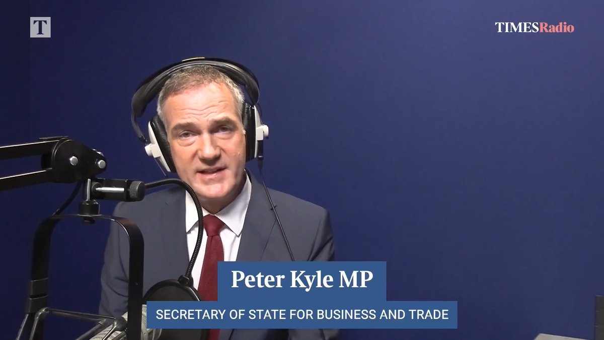 “I’m extremely grateful" to serve in Keir Starmer’s cabinet, says business and trade secretary Peter Kyle. “Just look at the way he has led Britain in these difficult times...A prime minister that has stood up in the most extraordinary challenges.” @PeterKyle | @RosieWright99