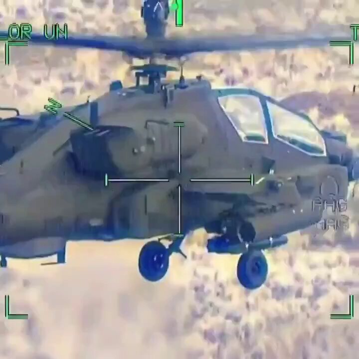 AH-64 Apache Attack Helicopter destroying a tank with a Missile!!🔥🤯