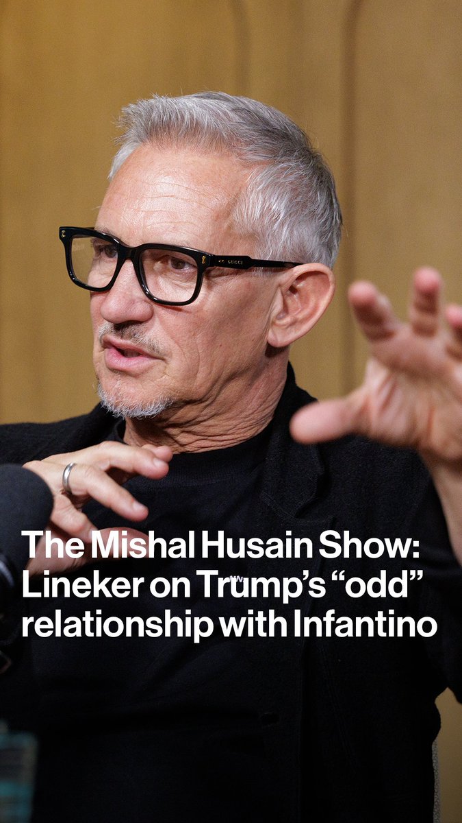 Gary Lineker tells Mishal Husain Donald Trump and FIFA President Gianni Infantino have a "very odd" relationship Hear his take on the World Cup — and "astronomical" ticket prices — on The Mishal Husain Show Listen at or watch The Mishal Husain Show at
