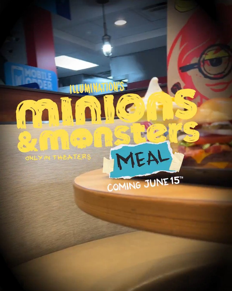 pov: u want it rn. Wendy’s x Illumination Minions and Monsters Meal COMING JUNE 15.