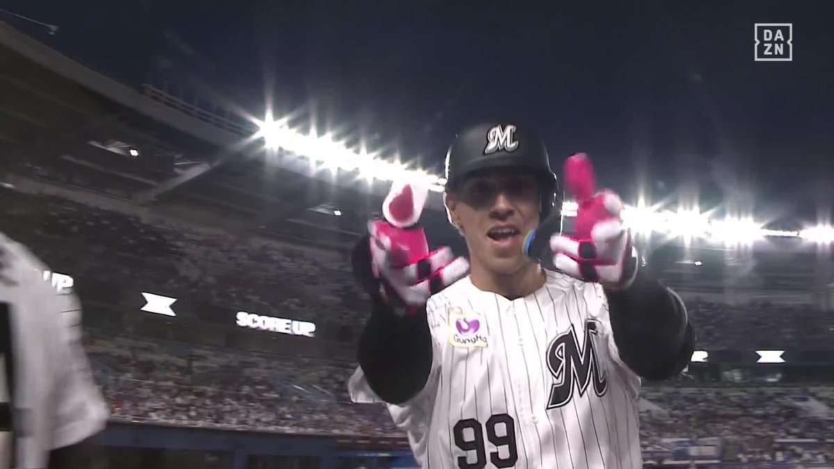 青く染まった左翼席へ ソト 同点の6号ソロ 201号は古巣からの初本塁打 ⚾️ロッテ×DeNA #chibalotte #だったらDAZN