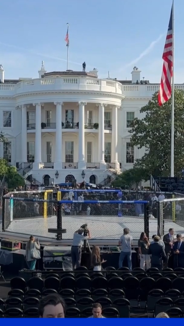 Une arène de MMA installée dans les jardins de la Maison Blanche pour les 80 ans de Donald Trump