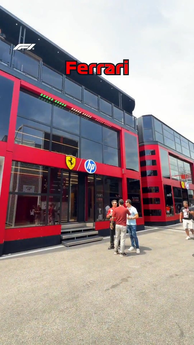 Team HQs for the weekend 🏠 Pick one to visit ✍️ #F1 #BarcelonaGP