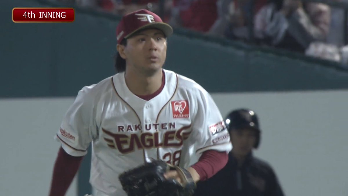 【4回表：E 0-1 C】 #佐藤直樹 選手がスライディングキャッチで魅せる！！ #RakutenEagles #強鷲革新