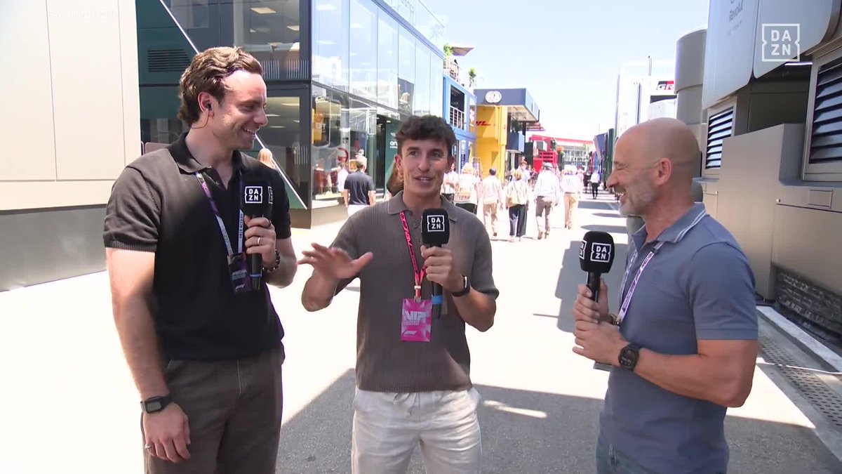 Marc Márquez no ha querido perderse el GP de Barcelona 🔥 🗣️ : "La victoria del fin de semana pasado nos da gasolina" #BarcelonaDAZNF1 🇪🇸