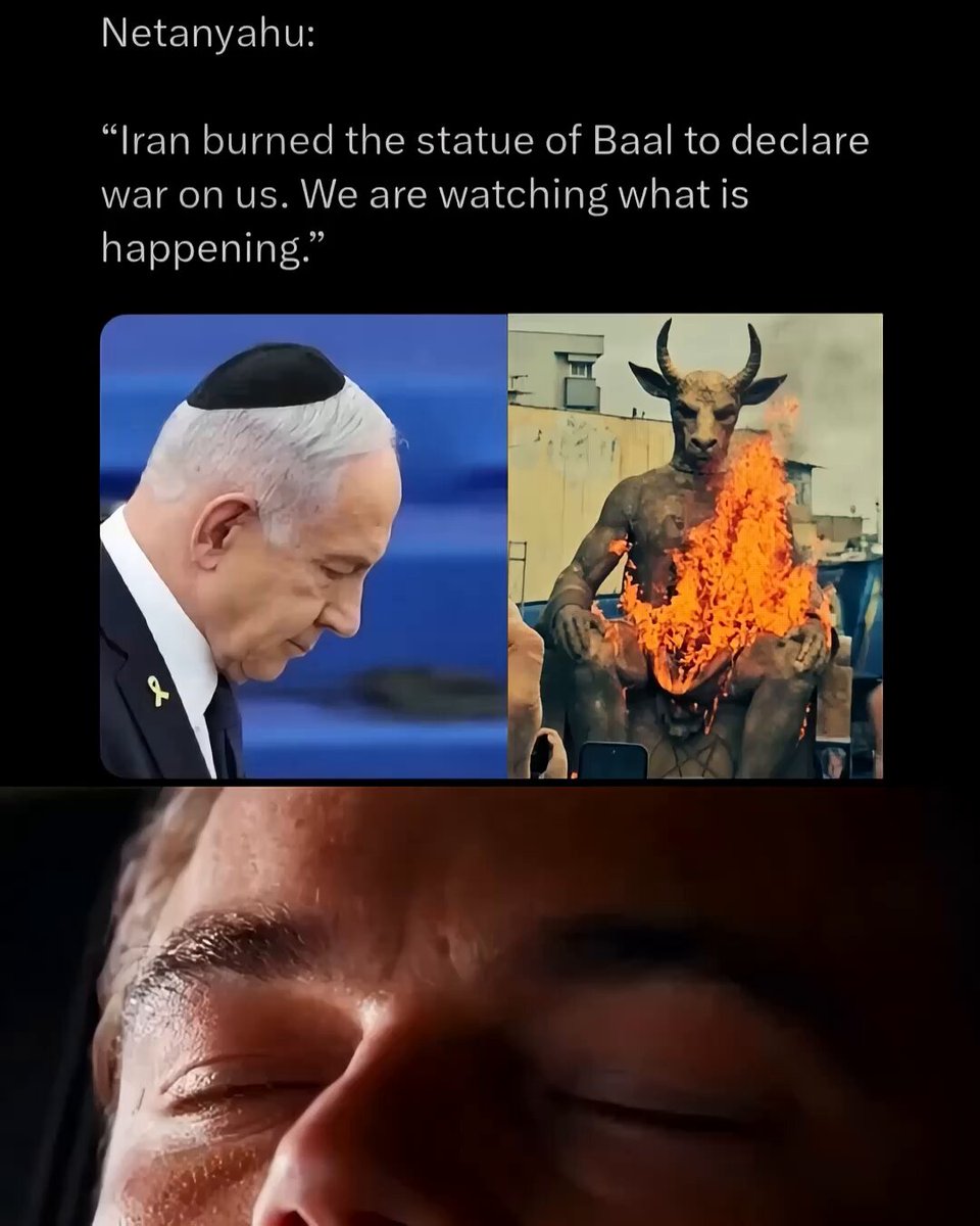 Iran burns Baal statue ( Feb. 11, 2026) Israel attacks Iran ( Feb. 28, 2026)