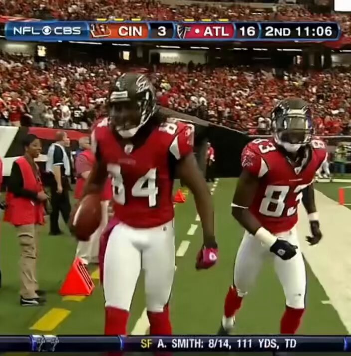 Roddy White That guy rocked.