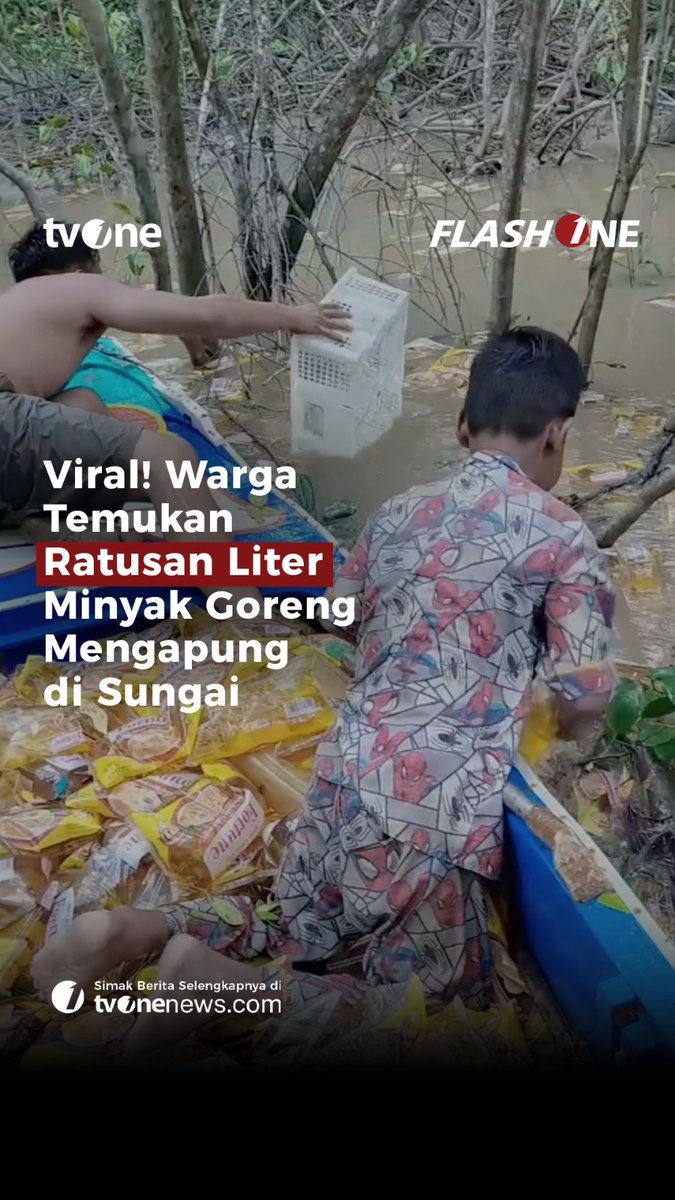 Warga dibuat heboh setelah ratusan kemasan minyak goreng ditemukan mengapung di perairan dekat kawasan mangrove. Selengkapnya di video berikut ini! #ForYourInformation #CariBeritaditvOne #MinyakGoreng #Viral #Mangrove #FYI02 #AZ03