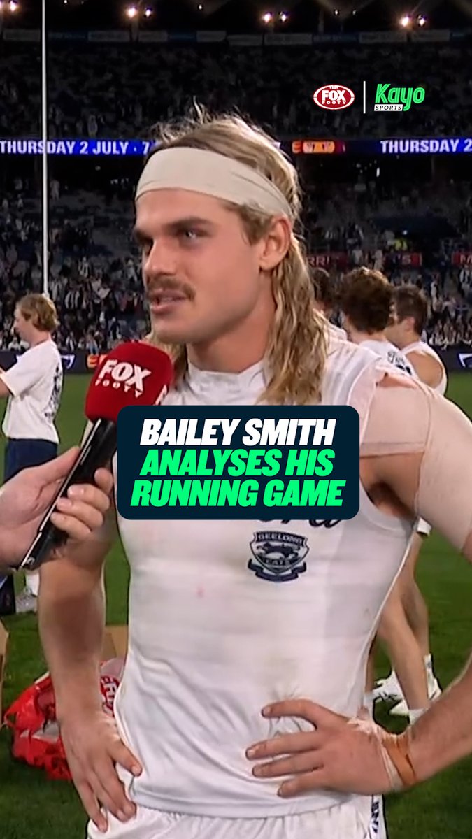 "That was always an issue at the Dogs." Bailey Smith provides a great insight into his running game, and what makes him impact the game so effectively 🏃 The only place to watch every game of every round live is Fox Footy, available on Kayo Sports. #AFL #AFLCatsSuns