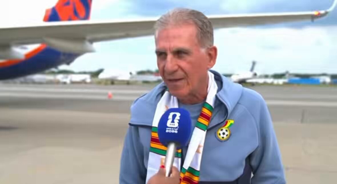 🎥 🇬🇭 “I have fantastic players and human beings. Our expectation is to go and play good football and win every single game.” Black Stars coach Carlos Queiroz sets his sights on winning all games at the World Cup. #CitiSports (Video Credit: CGTNSportsScene)