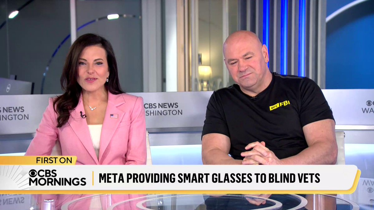 “I can’t think of a better way to honor America’s 250th birthday than by giving those who have sacrificed so much a way to make their lives better”: Meta is giving free Ray-Ban Meta smart glasses to every legally blind veteran in the U.S., Meta president Dina Powell McCormick and UFC president and Meta board member danawhite announce.