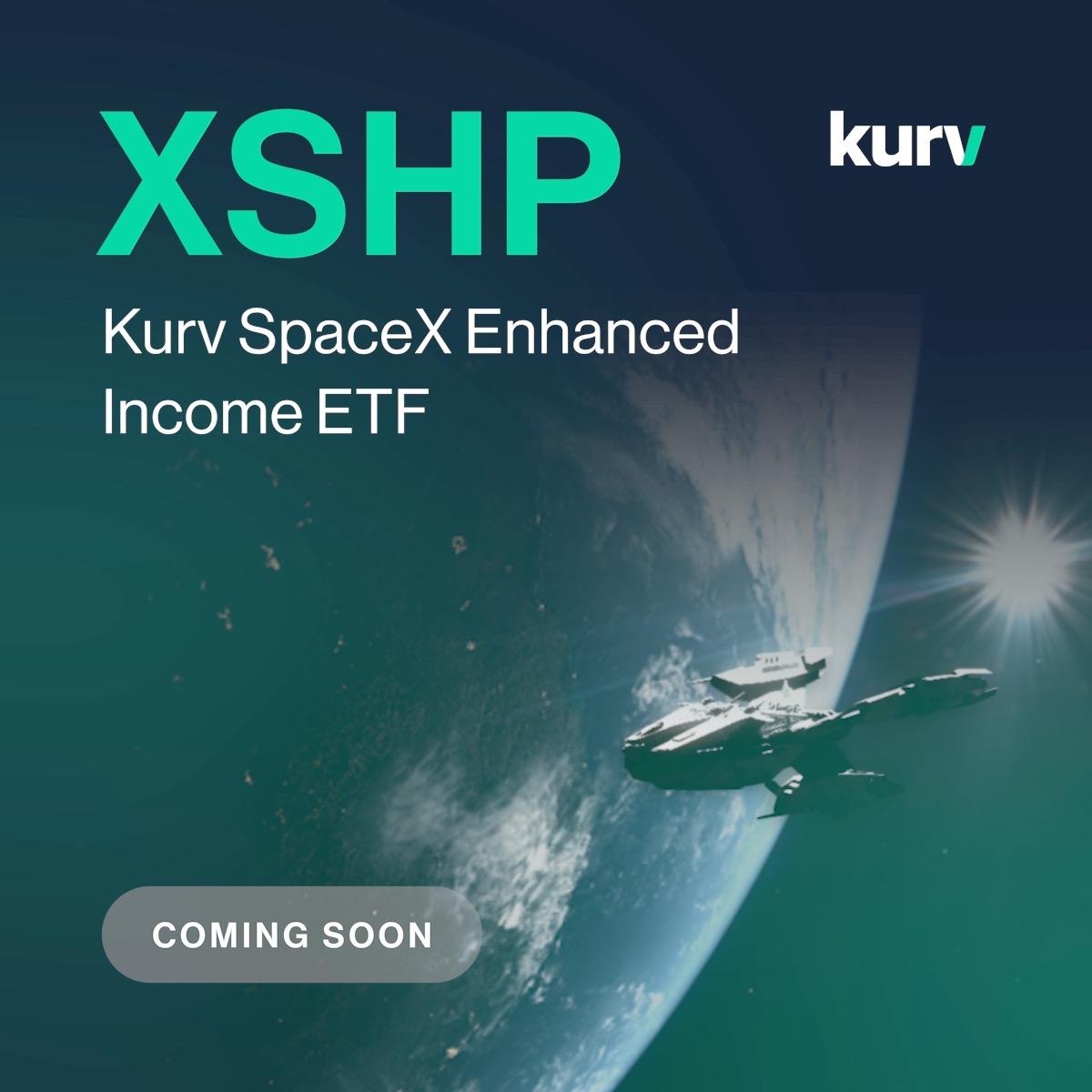 🚀 Taking Off Soon: XSHP - Kurv SpaceX Enhanced Income ETF. Built for investors seeking monthly income potential from SpaceX exposure. Available on 6/17. Learn more: