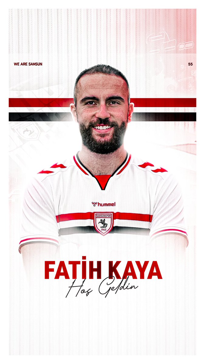 Yeni sezonunun ilk transferi, ailemizin en yeni üyesi: 𝐅𝐚𝐭𝐢𝐡 𝐊𝐚𝐲𝐚! #Samsunspor #AtatürklüArma #FatihKaya