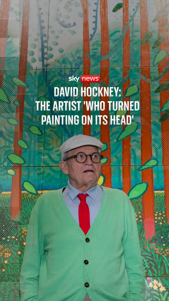 David Hockney, the celebrated British painter and artist, has died aged 88. Sky's Katie Spencer reports on how Hockney "turned painting on its head" ⬇️