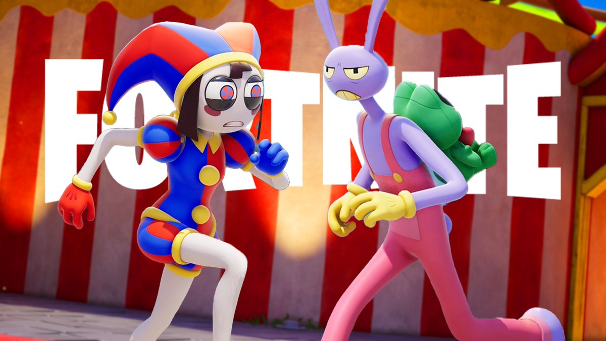 Fortnite The Amazing Digital Circus Cosmetics Showcase, available tonight! #SponsoredByEpic