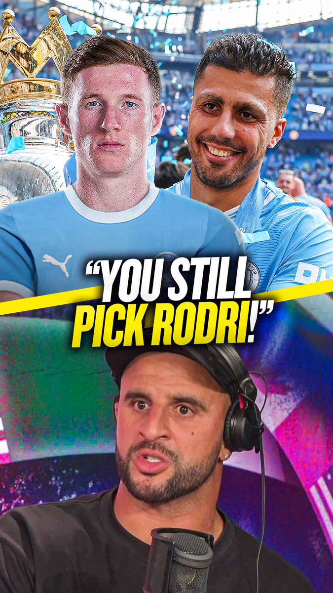 🤷‍♂️ "What about Rodri!? Can you fit both in the team...?" 😬 "I know Rodri personally... is [Anderson] gonna ruffle a few feathers?" ✅ "You still pick Rodri [over Anderson]" Kyle Walker questions #MCFC's pursuit of #NFFC's Elliot Anderson when they still have Rodri! 🤔