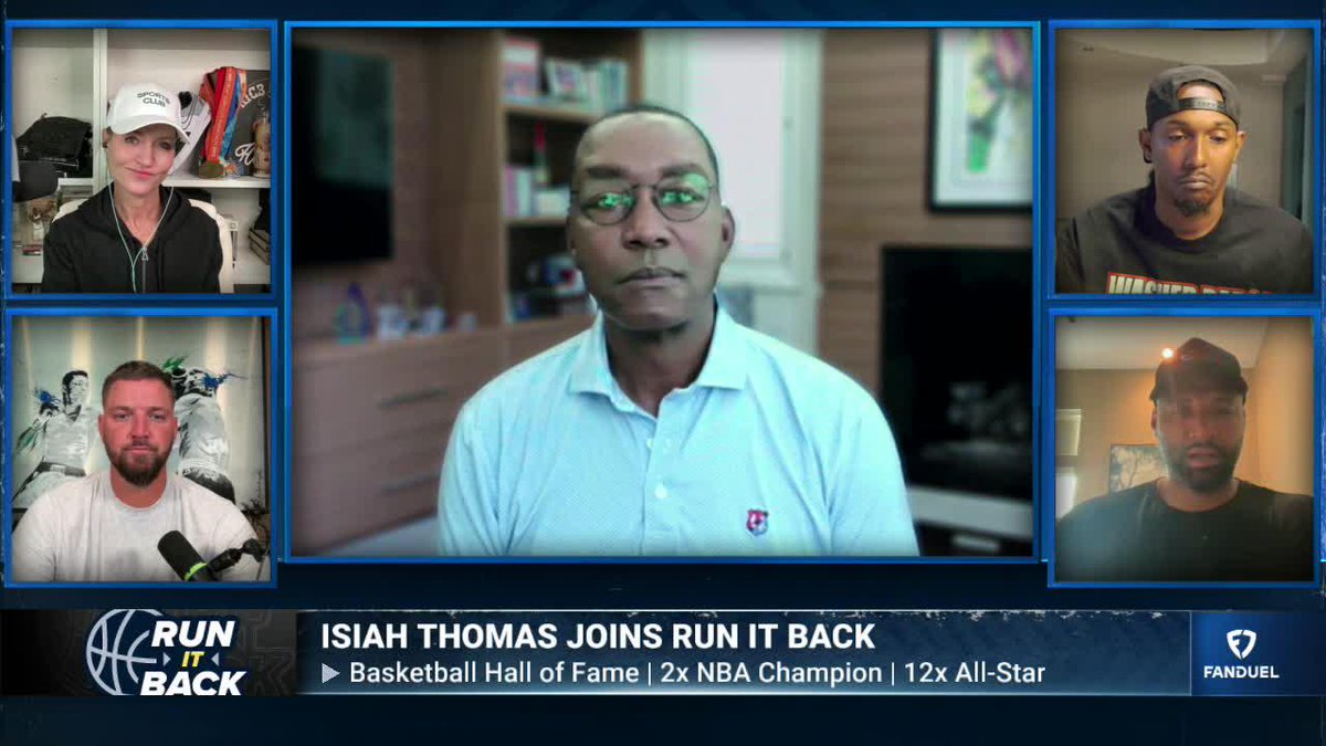Isiah Thomas on former NBA players not including LeBron James on their top-5 lists: "It's jealousy, envy... if he ain't in your top 5, you're full of sh*t." 🗣️💯 Michelle Beadle | DeMarcus Cousins | Chandler Parsons | Lou Williams