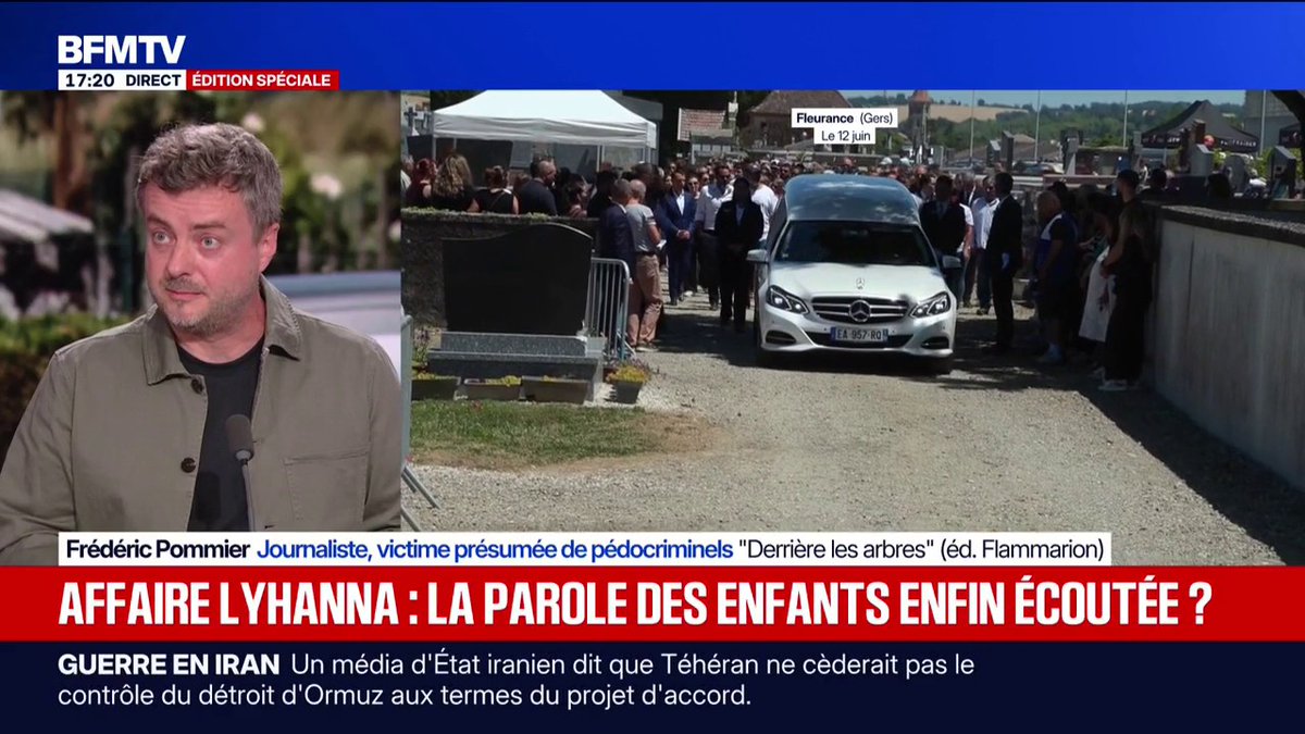 Affaire Lyhanna: "C'est très difficile pour un enfant de parler, d'être écouté", raconte Frédéric Pommier, journaliste, victime présumée de pédocriminels