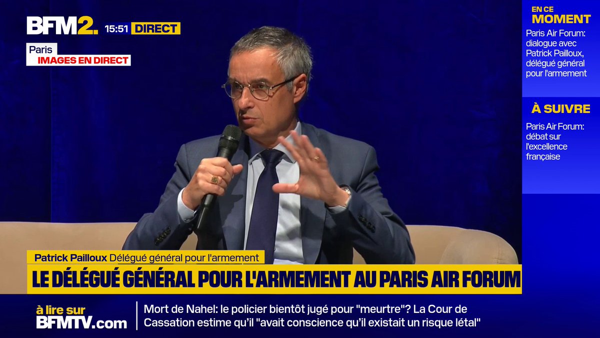 Fin du Scaf: "Ce n'est pas la fin du monde non plus, la France sait faire des avions de combat", rassure Patrick Pailloux, délégué général pour l'armement #BFM2