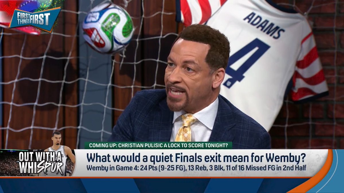 “It might be better for [Wemby] if he loses… If he’s destined to be one of the all-time greats, he will follow the path of Jordan, LeBron, all these guys who had this immense pain earlier in their career… That means this summer, he gets stronger.” Chris Broussard explains: