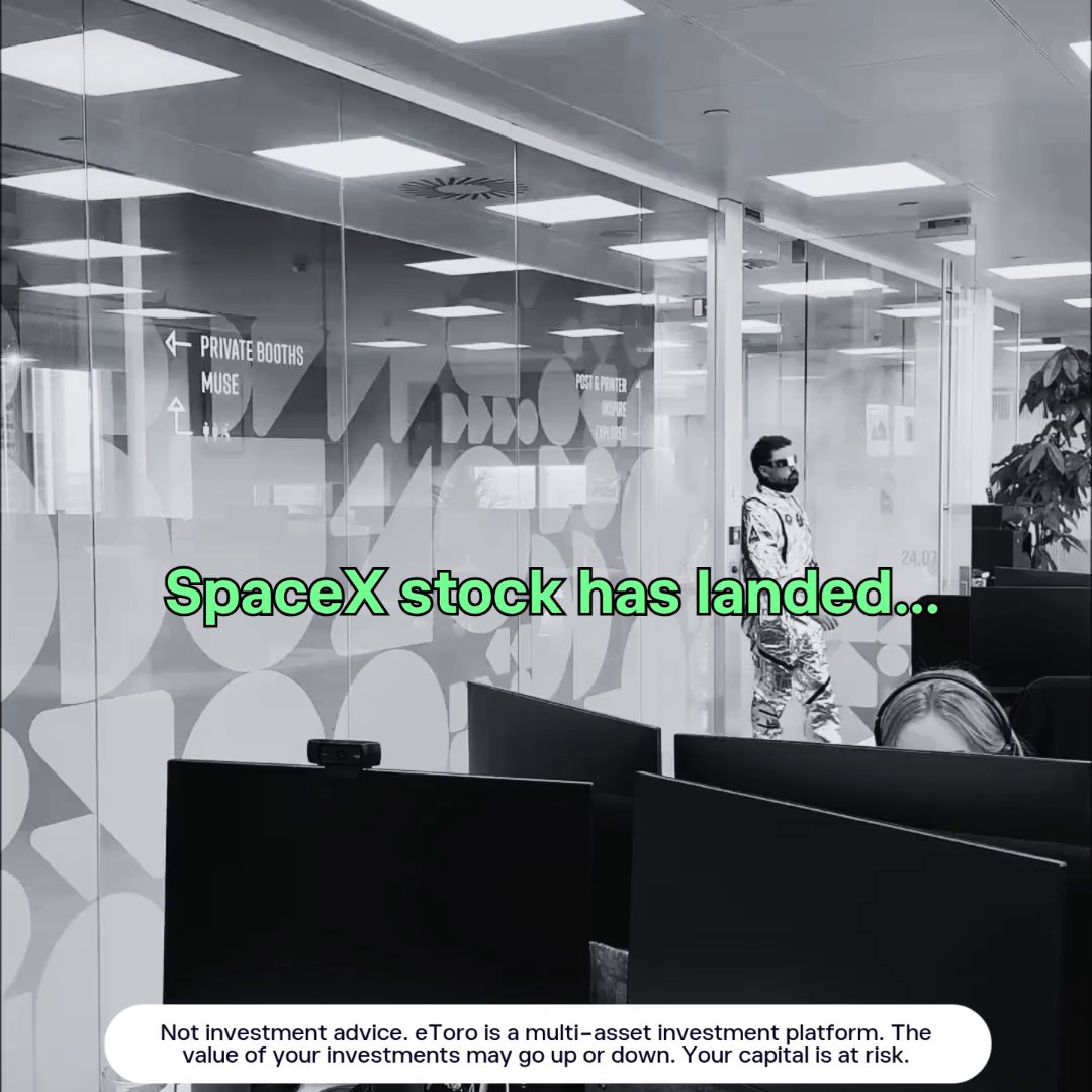 We were sent on a mission. Not to Mars.... but to announce that SpaceX is now available on eToro.