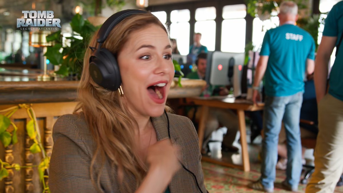 Alix Wilton Regan sees Tomb Raider: Legacy of Atlantis for the first time!