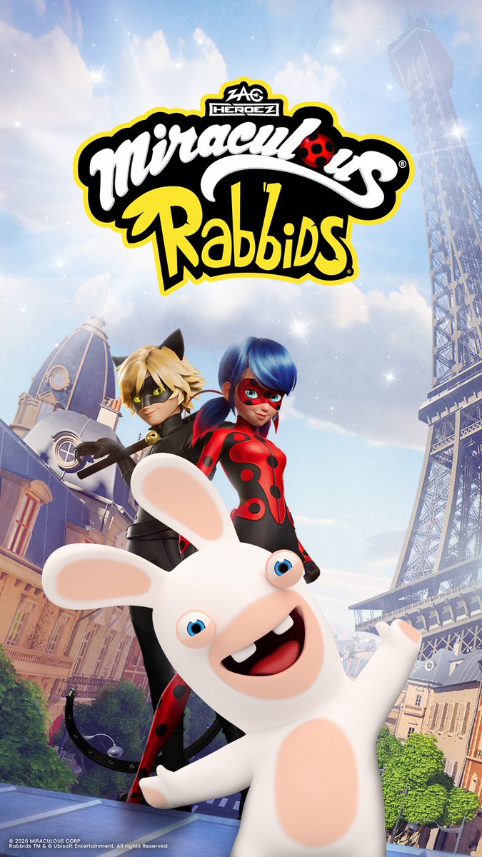🐞 Miraculous x Rabbids: Takeover is now live on Roblox! 🐰 Jump into the crossover event, discover exclusive quests, unlock limited-time rewards, and experience a whole new level of madness in Paris. 💣 Play now, only on Roblox: Rabbids Ubisoft #Miraculous #Rabbids #Roblox