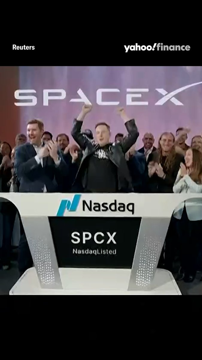🚀 5,4,3,2,1. SpaceX officially makes the largest stock market debut ever. 👀