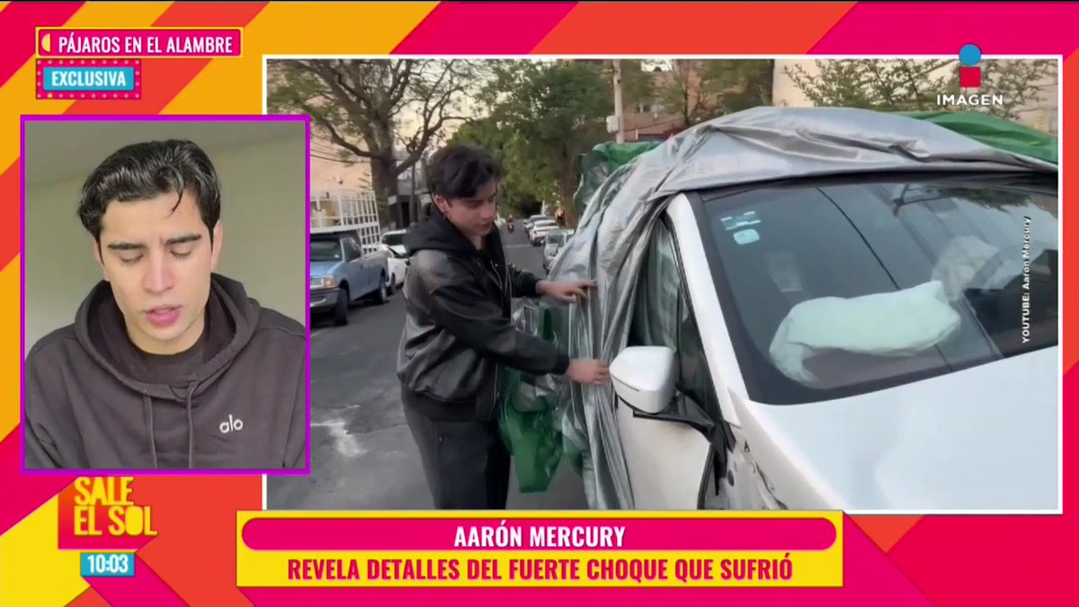 EN VIVO: ¡Aarón Mercury REVELA detalles sobre su ACCIDENTE AUTOMOVILÍSTICO! Revela que su camioneta NO estaba ASEGURADA. #SaleElSol🌞: #SaleElSolTV