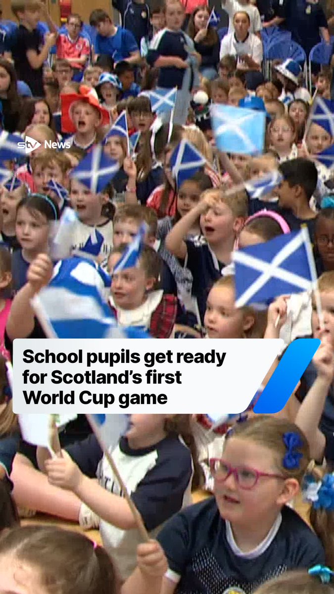 School pupils across the country get ready for Scotland's first World Cup game.