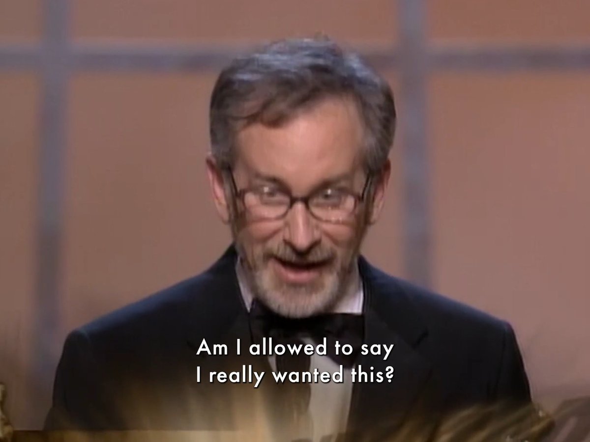 The Oscar nominations of Steven Spielberg. Spielberg has won three Oscars: two for SCHINDLER'S LIST (Directing and Best Picture) and one for SAVING PRIVATE RYAN (Directing).