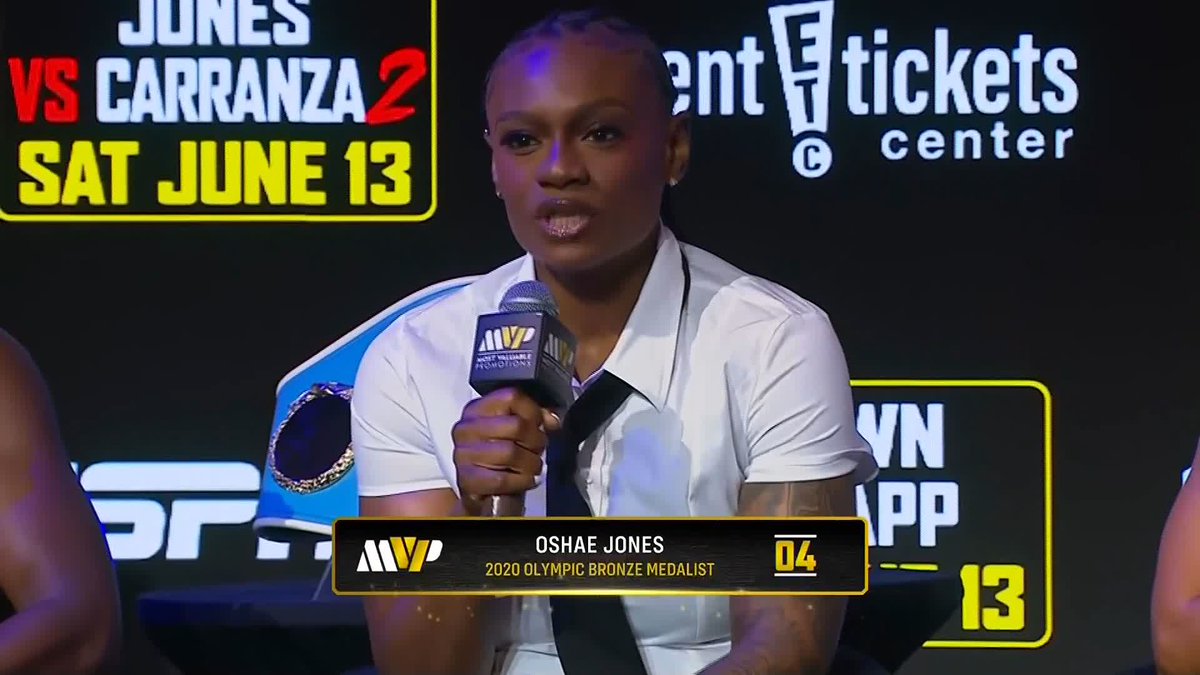 "I clearly won" Oshae Jones on her controversial split decision win against Elia Carranza.