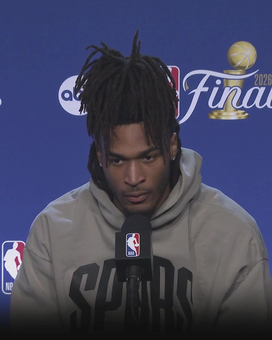 "We got let off the hook a lot in the second half. We had some bad defensive possessions. Even though they didn't make the shot, so it didn't really feel that bad, I feel like the possession itself was still bad." - Stephon Castle on the Spurs' second-half defense in Game 4