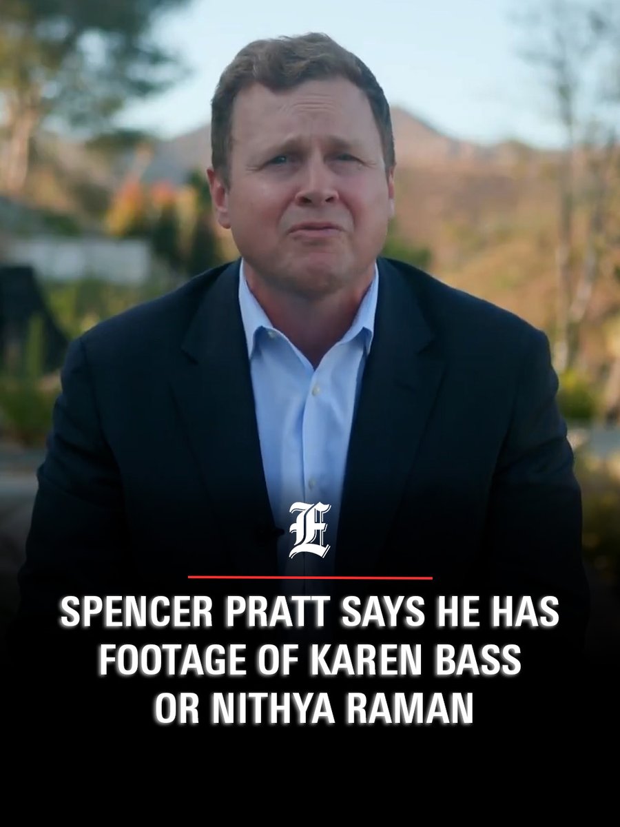 .Spencer Pratt says he has footage that would make Karen Bass or Nithya Raman "resign in shame."