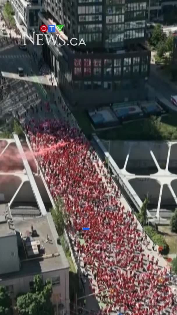 Massive Team Canada crowds take over downtown Toronto LIVE UPDATES: