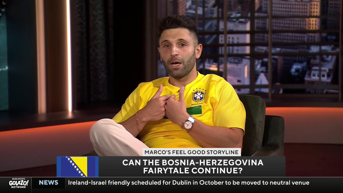 "I want to see if the fairy tale can continue... They play for their country." Marco Messina picks Bosnia and Herzegovina as his feel good story for the World Cup 🇧🇦