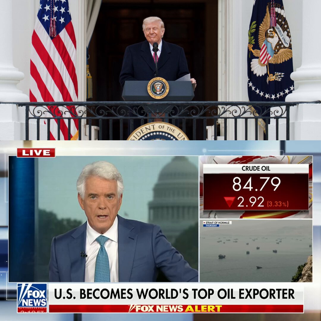 🚨 JUST IN: America is OFFICIALLY the NUMBER ONE oil exporter in the entire world thanks to President Trump The "experts" are STUNNED once again! 🇺🇸 "The U.S. now the number one exporter and producer of both oil and gas now surpassing Saudi Arabia and Russia." 🔥