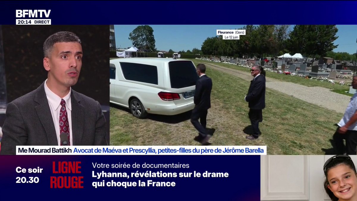 Affaire Lyhanna: "Je dénonce la faillite, la clochardisation du système judiciaire français", lance Me Mourad Battikh, avocat de Maéva et Prescyllia, petites-filles du père de Jérôme Barella