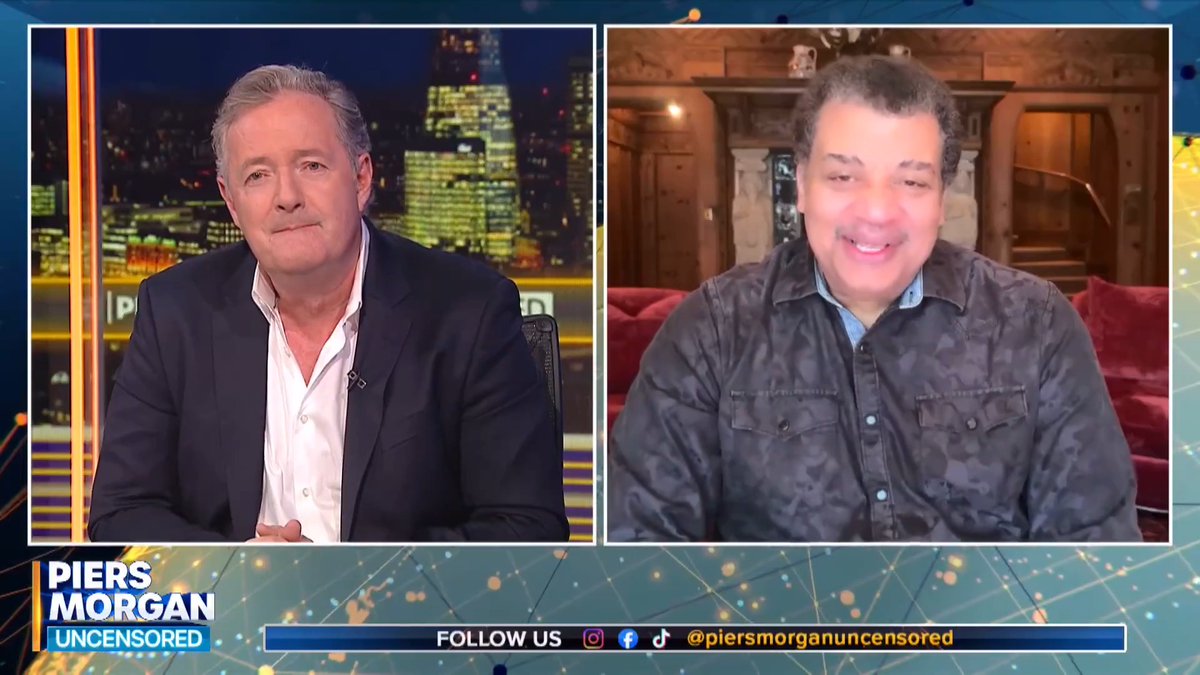 "What about you? They might conclude you know more than any human alive!" Piers Morgan asks Neil deGrasse Tyson who aliens would consider to be the human 'leader' if they landed on Earth. 📺 Piers Morgan | Neil deGrasse Tyson