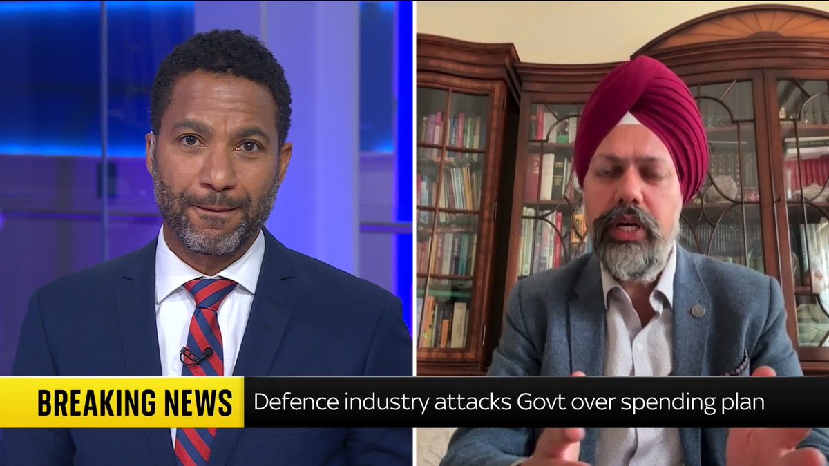 The prime minister and chancellor need to "meet the moment" and agree to reach 3% of GDP spending on defence by 2030, says the chair of the Defence Select Committee. 📺 Sky 501 and YouTube