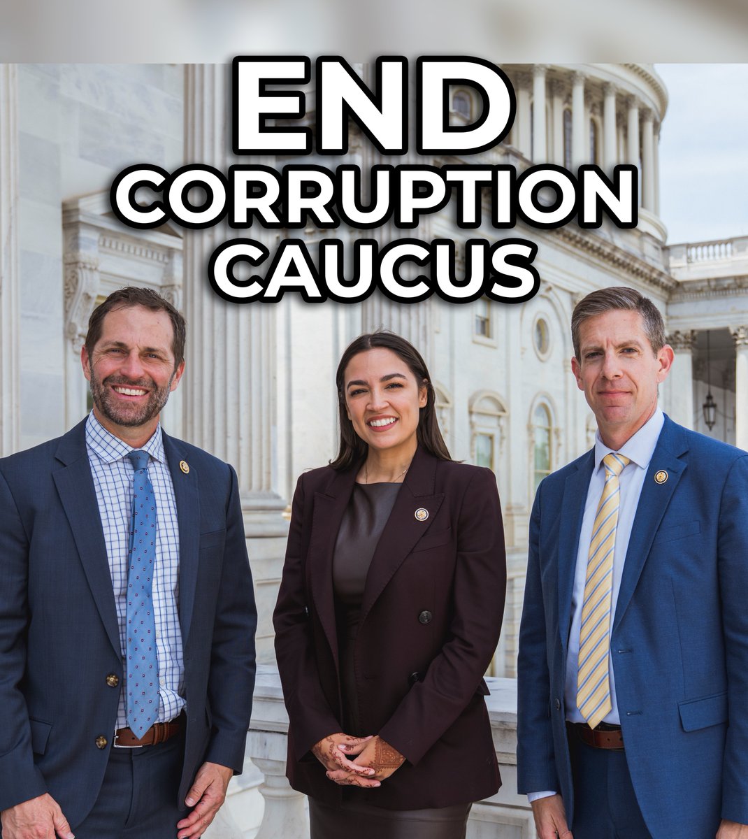 Corruption has poisoned our politics for too long. Rep. Alexandria Ocasio-Cortez, Rep. Mike Levin, and I are taking it head on. Working class Americans deserve a political system that answers to them, not the elite.