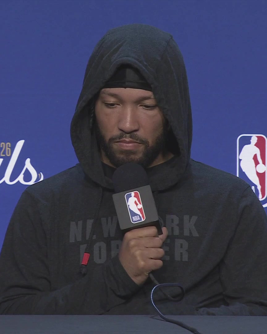 "I appreciate it more than I think I'll ever be able to say." Jalen Brunson talks about hearing so many Knicks fans in road arenas: