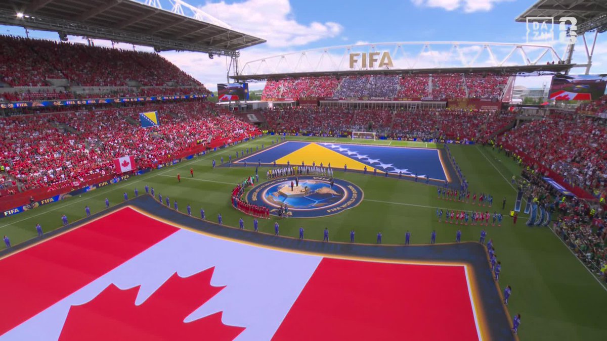 'O Canada' 🇨🇦 Para que el himno lo escuche Toronto entero. Disfruta de todo el Mundial solo en DAZN #DAZNMundial 🔗