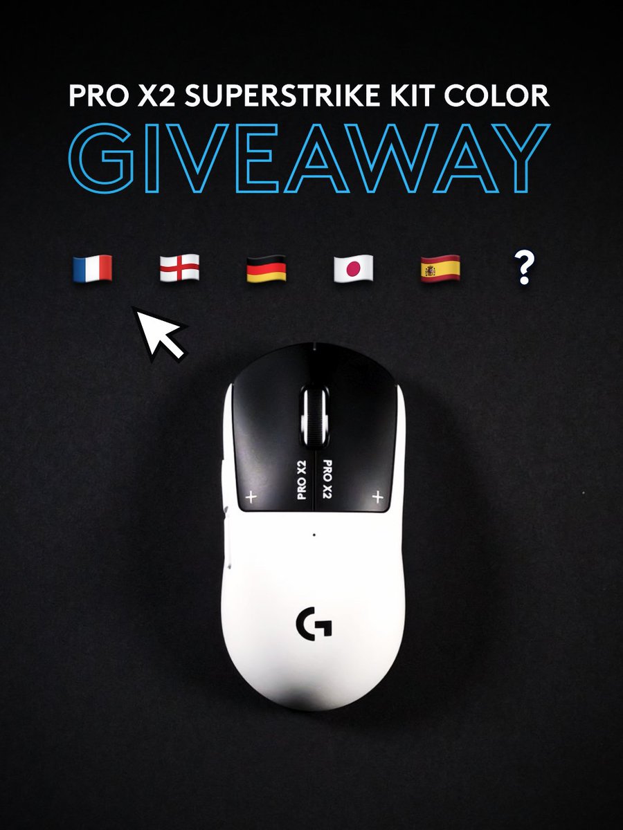 Your squad’s colors Your new favorite mouse To celebrate the world’s biggest tournament, we’re kicking off the PRO X2 SUPERSTRIKE Kit Color Giveaway. Shoot your shot to get a one-of-a-kind PRO X2 SUPERSTRIKE clad with colors of one of the 48 nations competing. ✅ Drop a comment with the team you’re pulling for ✅ Lob this post over to your mates ✅ Smash the link below for more entries and verification Hurry, before the last whistle blows July 19th. s/o: ColorWare