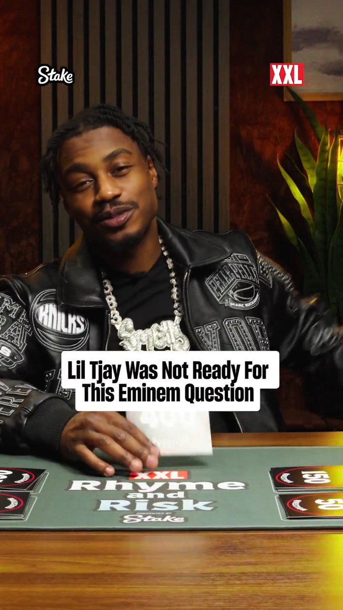 POV: You can't name three Eminem albums and end up eating the WORST jelly bean of your life.🤢😂 Lil Tjay steps up for the challenge by answering hip-hop trivia in XXL’s Rhyme and Risk presented by Stake. Watch his comeback:⬇️ Presented by Stake.com