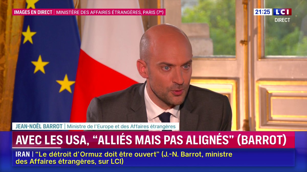 Appel de Paris pour la solution à deux États entre Israël et la Palestine : "Il est indispensable que, dans ces deux peuples, les voix appelant à la réconciliation puissent être soutenues", espère Jean-Noël Barrot 📺 ✦ Margot Haddad ✦