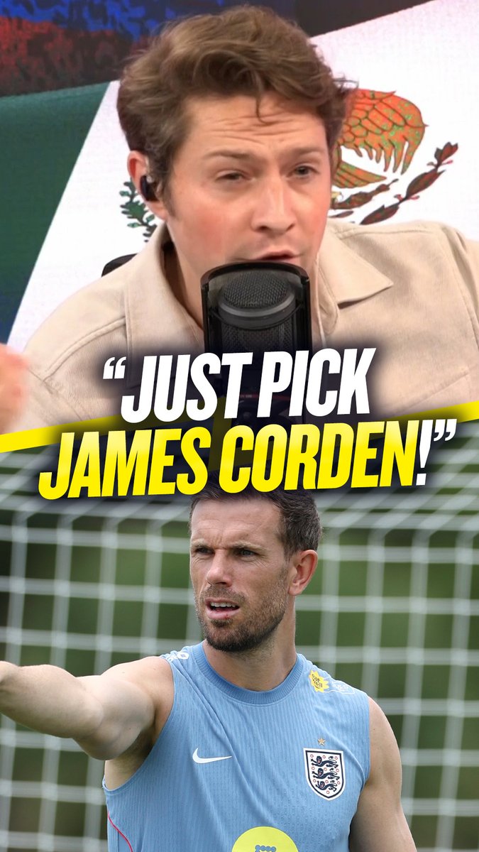 😳 "If you want funny, take James Corden as a coach!" 👀 "We don't need 'funny', we need an elite player." Rory Jennings lost it after hearing why Jordan Henderson is seen as so important to England's World Cup squad