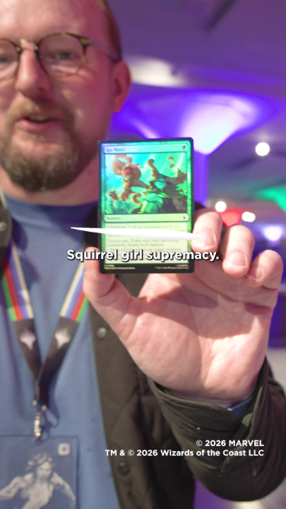 Even on a red carpet, Magic players can't resist opening a pack. #MTGxMarvel